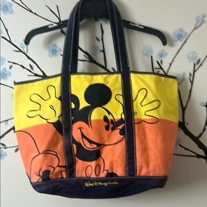 Disney Mickey Mouse Bag, Yellow and Orange fading/light stains still a great bag